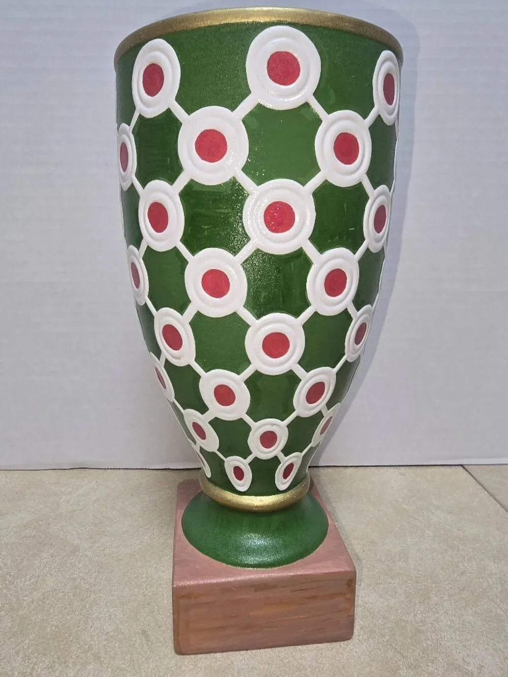 One of a Kind Jonathan Adler Designed Hand Painted Decorative Ceramic/Porcelain